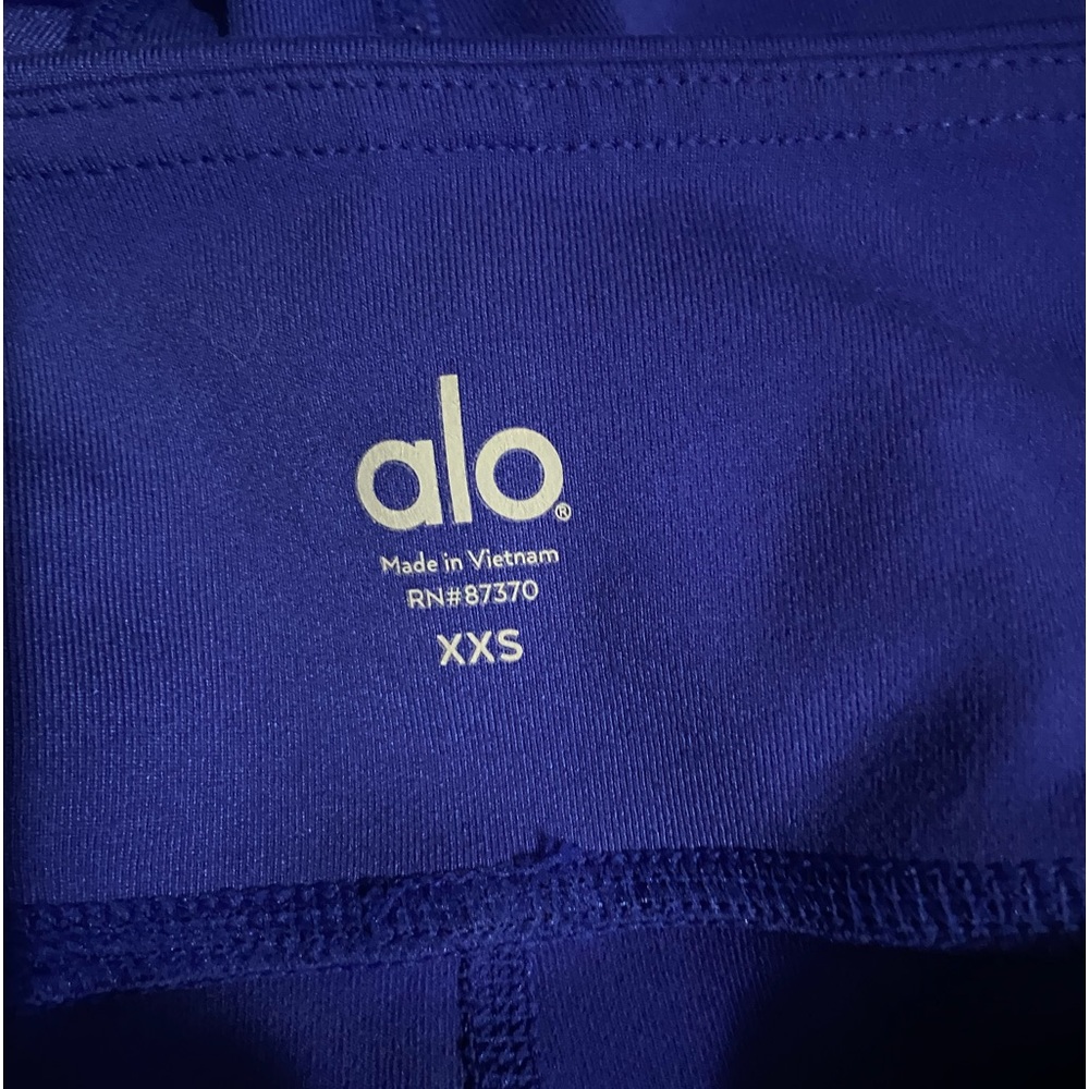 Alo Yoga Moto Leggings Bright Blue Women's - Picture 6 of 9
